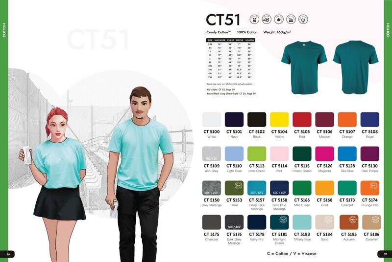 CT51 Cotton Round Neck