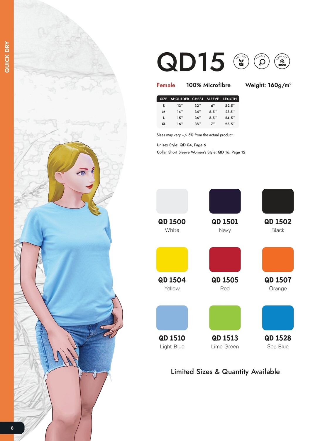 QD15 Quickdry Round Neck