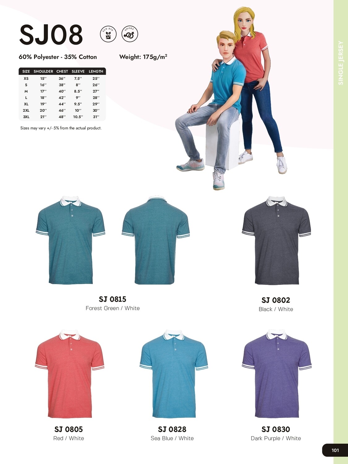 SJ08 Polycotton Polo shirt
