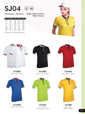SJ04 Polycotton Polo shirt