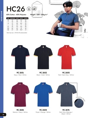 HC26 Polycotton Polo shirt