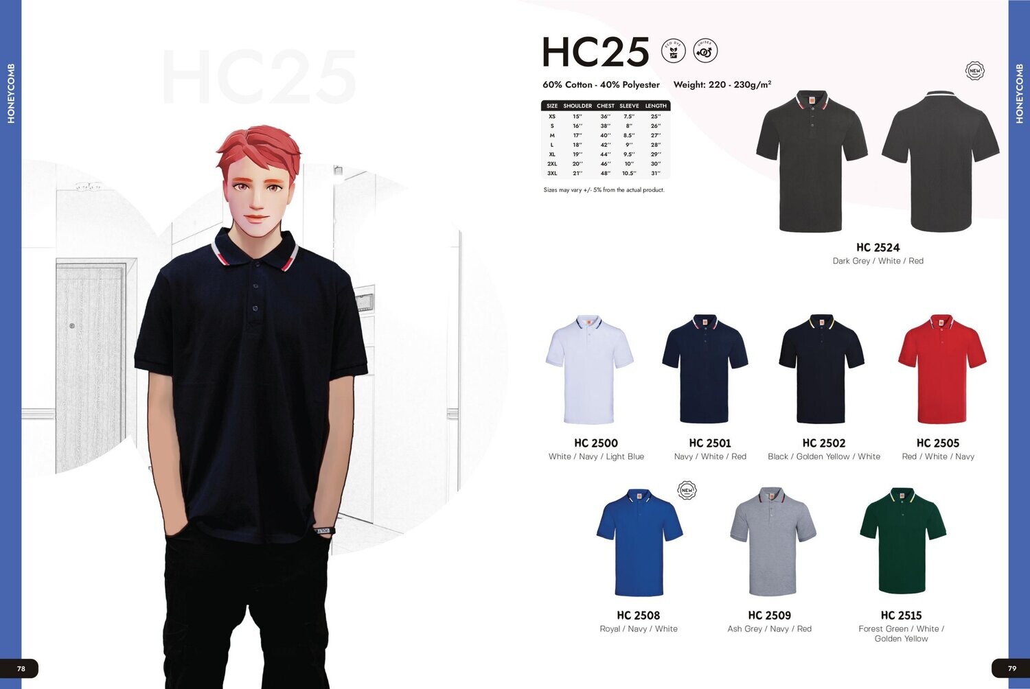 HC25 Polycotton Polo shirt