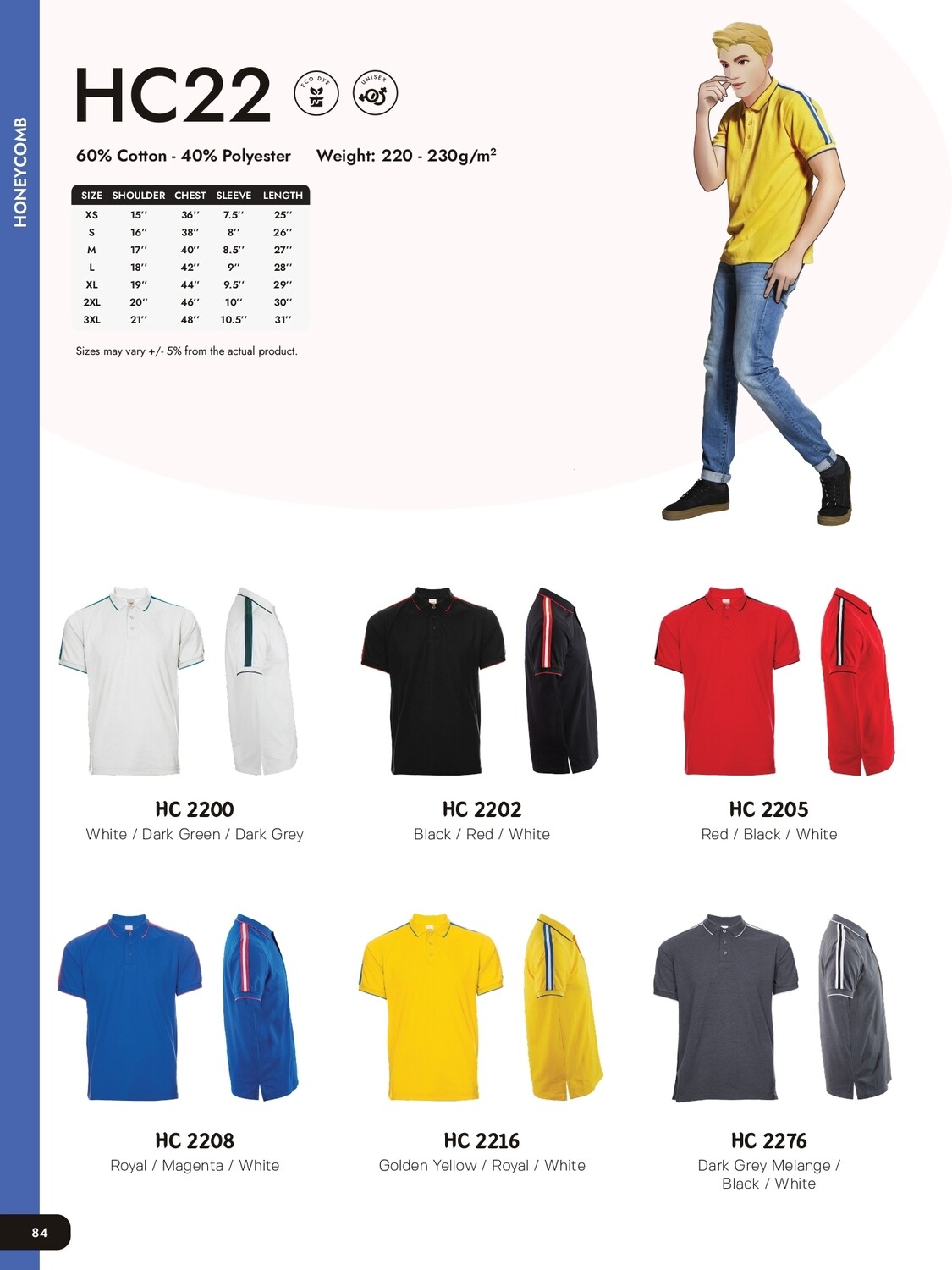 HC22 Polycotton Polo shirt