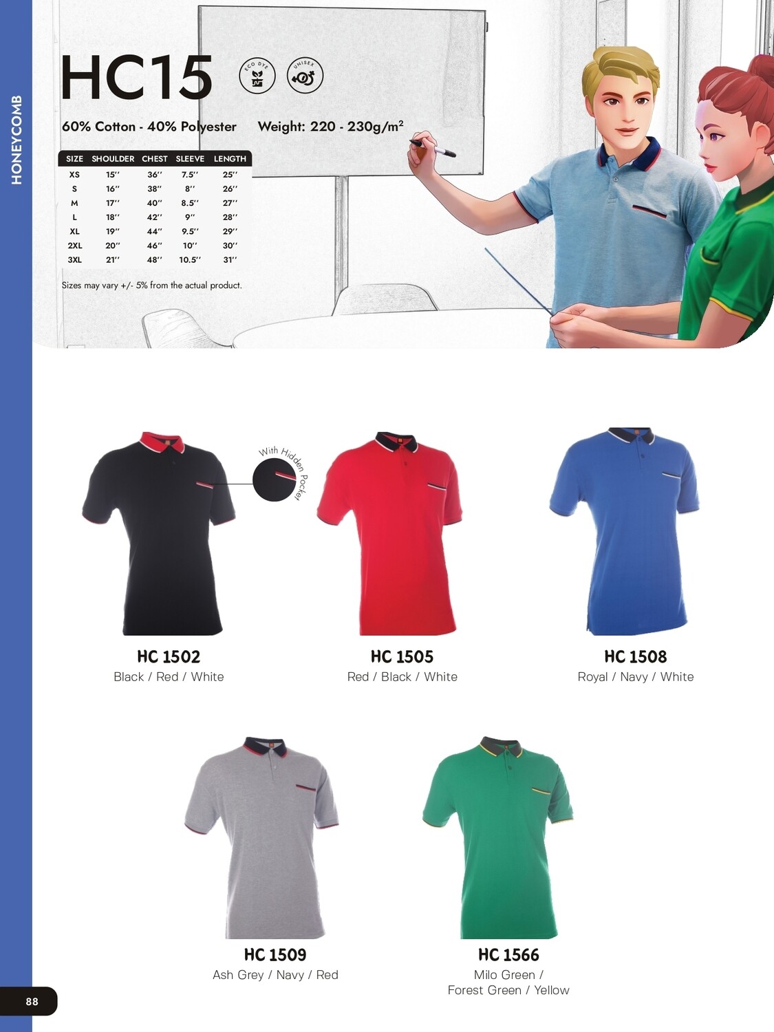 HC15 Polycotton Polo shirt