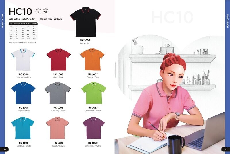 HC10 Polycotton Polo shirt