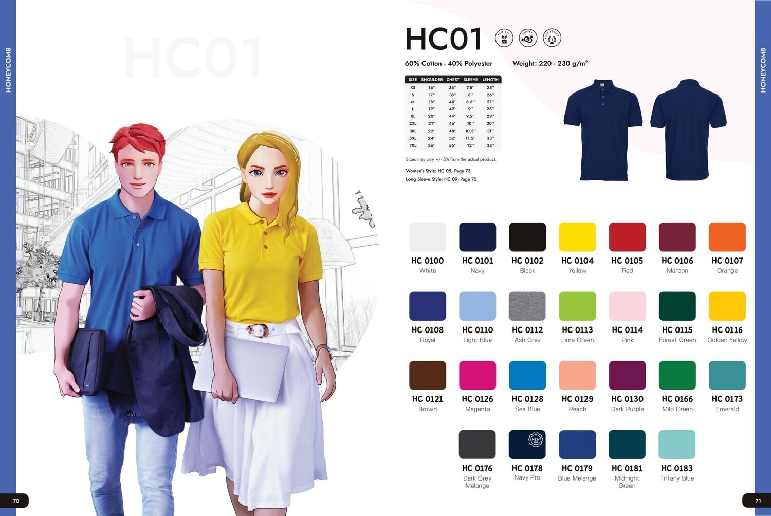 HC01 Polycotton Polo shirt