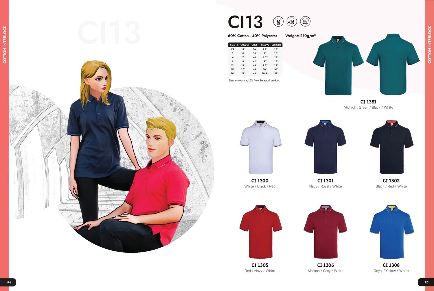 CI13 Polycotton Polo shirt