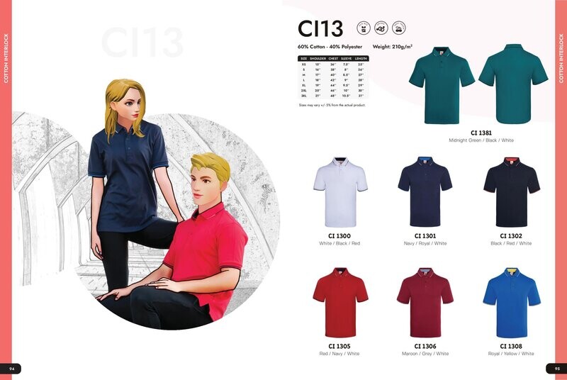 CI13 Polycotton Polo shirt