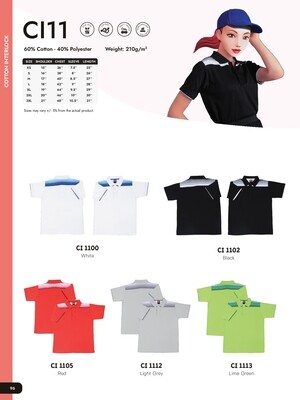 CI11 Polycotton Polo shirt