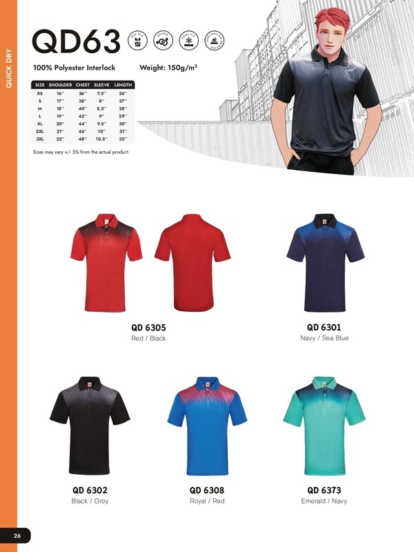 QD63 Quickdry Polo