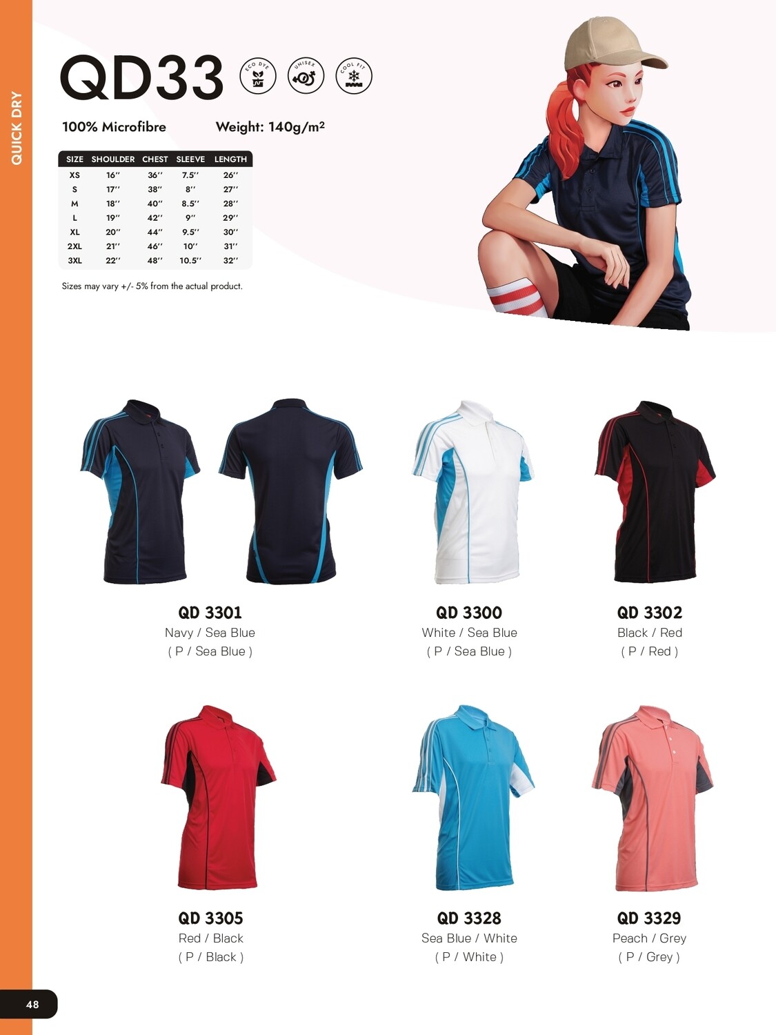 QD33 Quickdry Polo