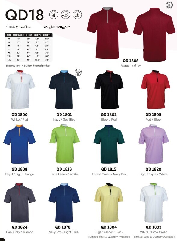 QD18 Mock Neck Zip
