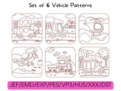 6 Vehicle Pattern Bundle