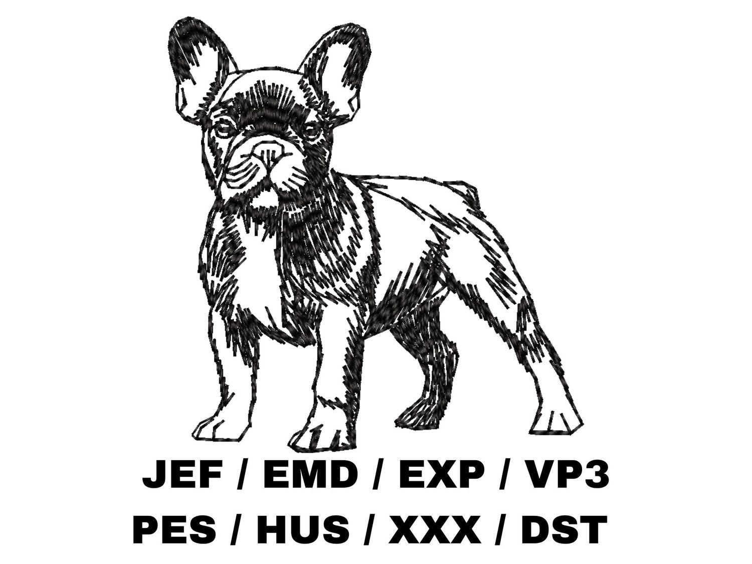 French Bulldog Sketch - Full Body