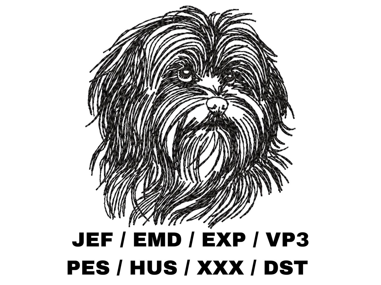 Havanese Outline Sketch