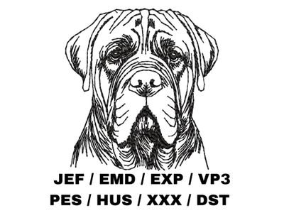 Bullmastiff Outline Sketch