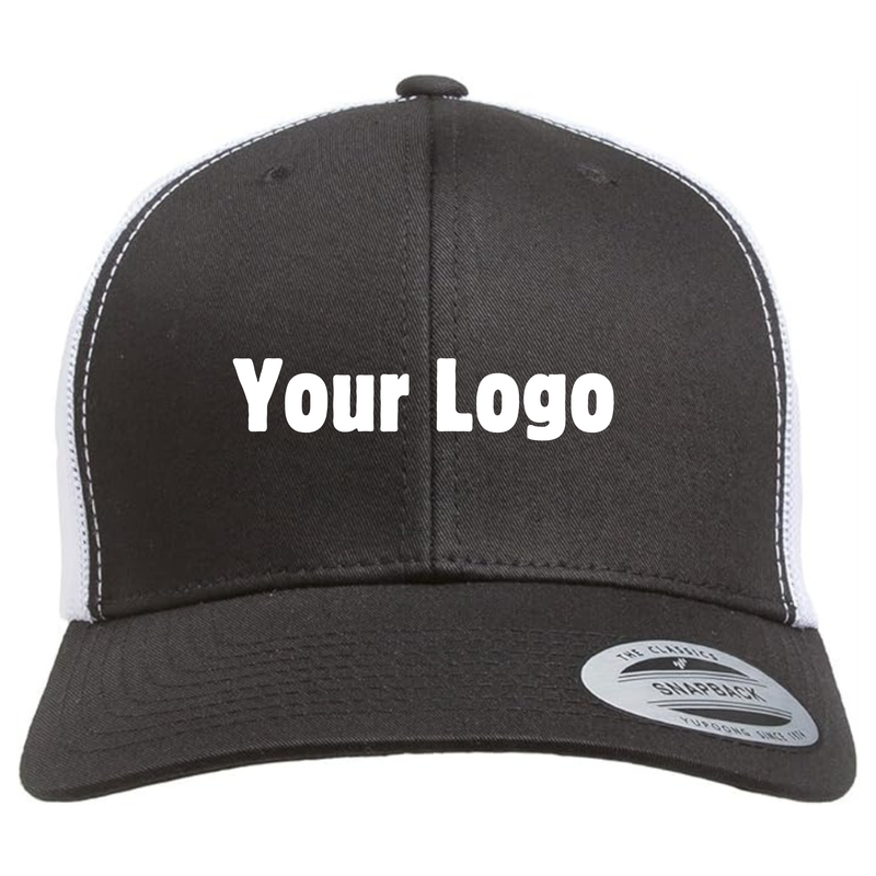 Personalized Trucker Hat - Black/White