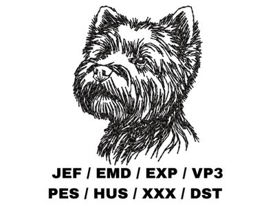 West Highland White Terrier Outline