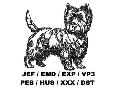 West Highland White Terrier Outline - Full Body