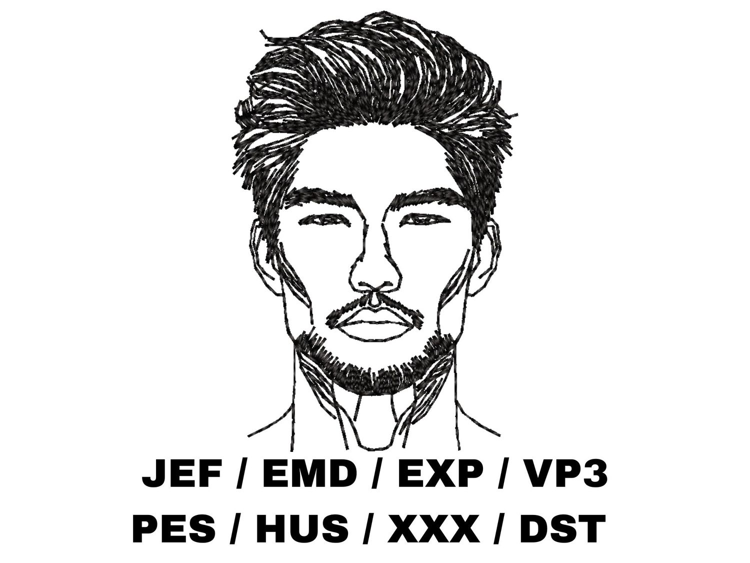 Man&#39;s Face Outline 1