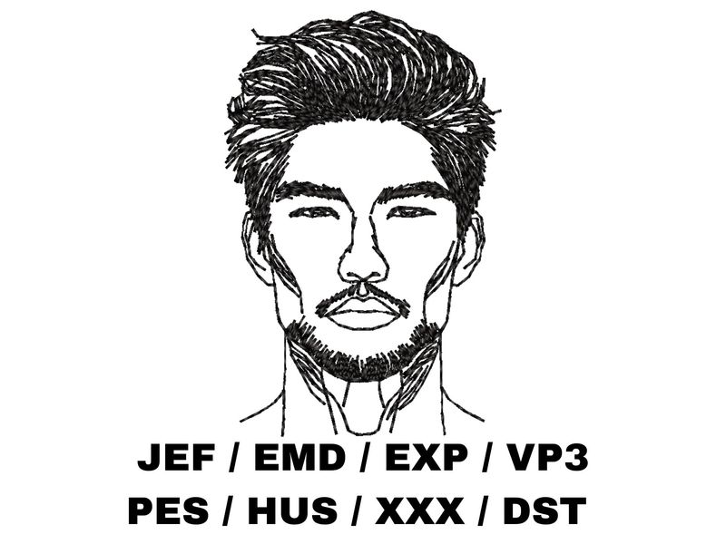 Man&#39;s Face Outline 1