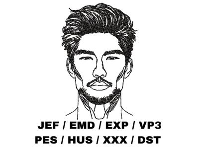 Man&#39;s Face Outline 1