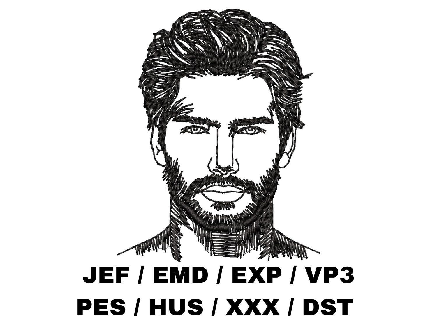 Man&#39;s Face Outline 3
