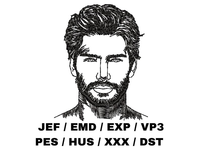 Man&#39;s Face Outline 3