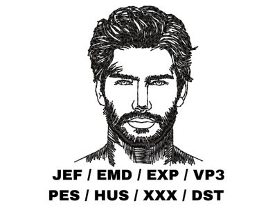 Man&#39;s Face Outline 3