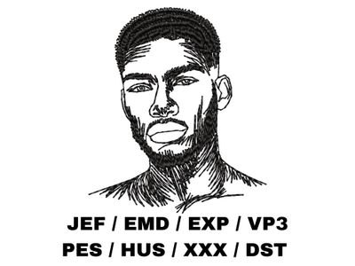 Man&#39;s Face Outline 4