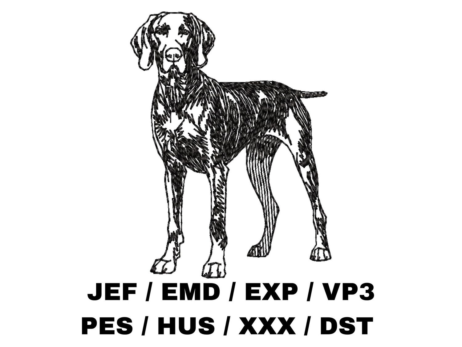 Weimaraner Outline - Full Body