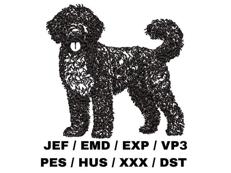 Portuguese Water Dog Outline - Full Body