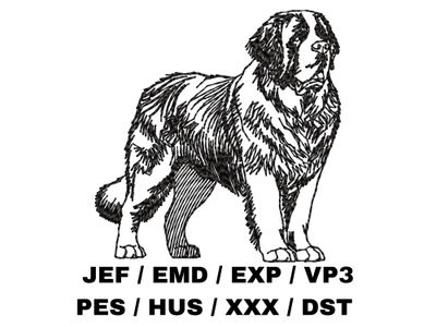 St. Bernard Outline - Full Body
