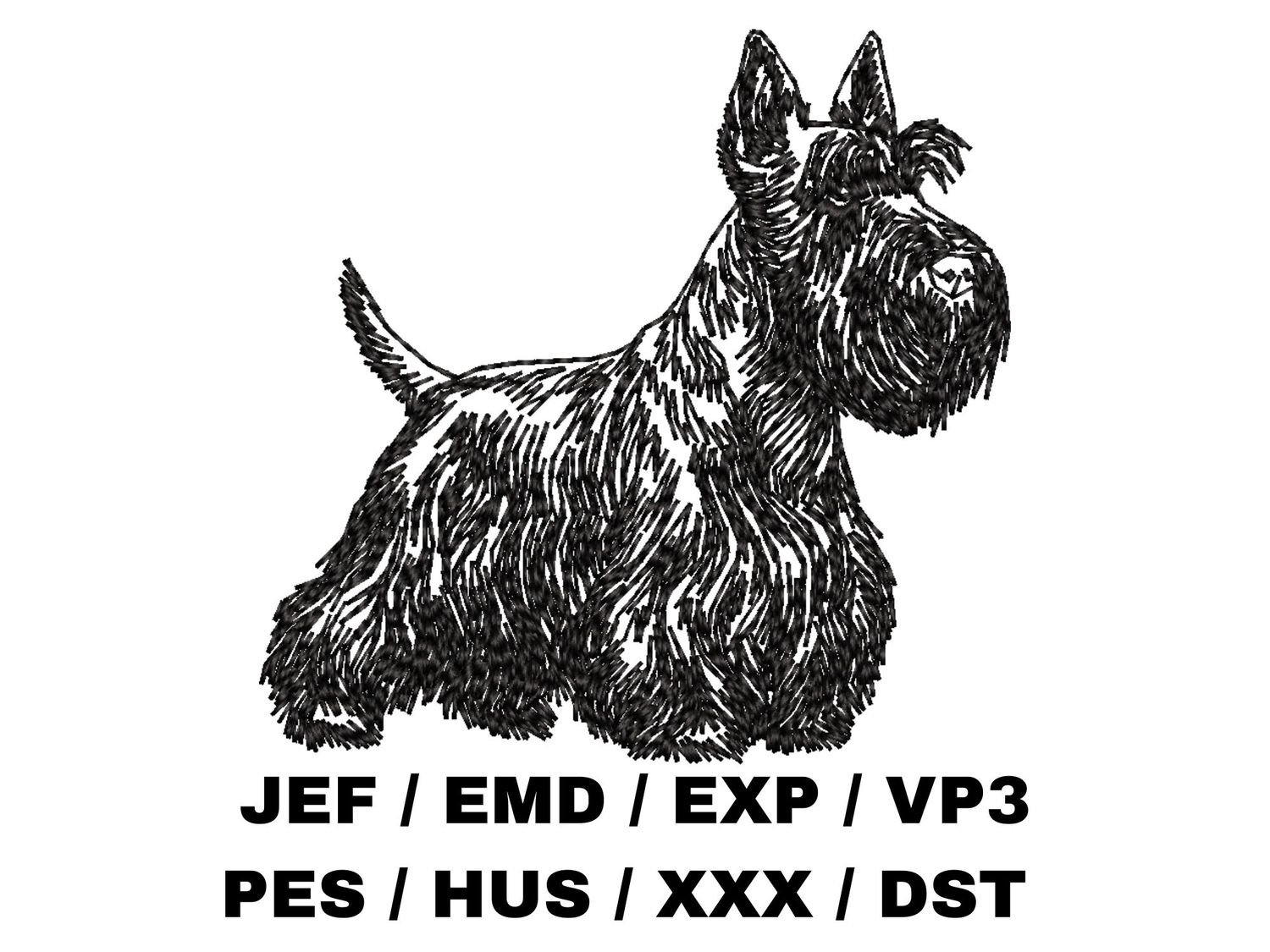 Scottish Terrier Outline - Full Body