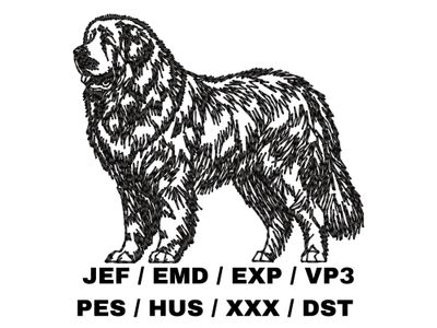 Great Pyrenees Outline - Full Body