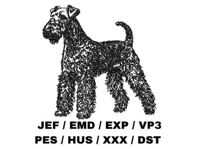 Airedale Terrier Outline - Full Body
