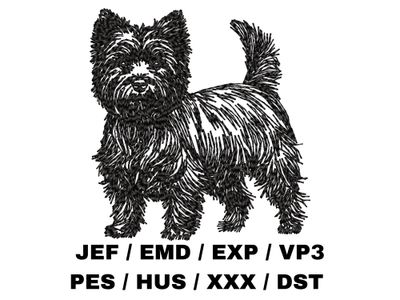 Cairn Terrier Outline - Full Body