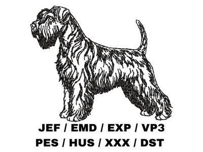 Soft Coated Wheaten Terrier Outline - Full Body