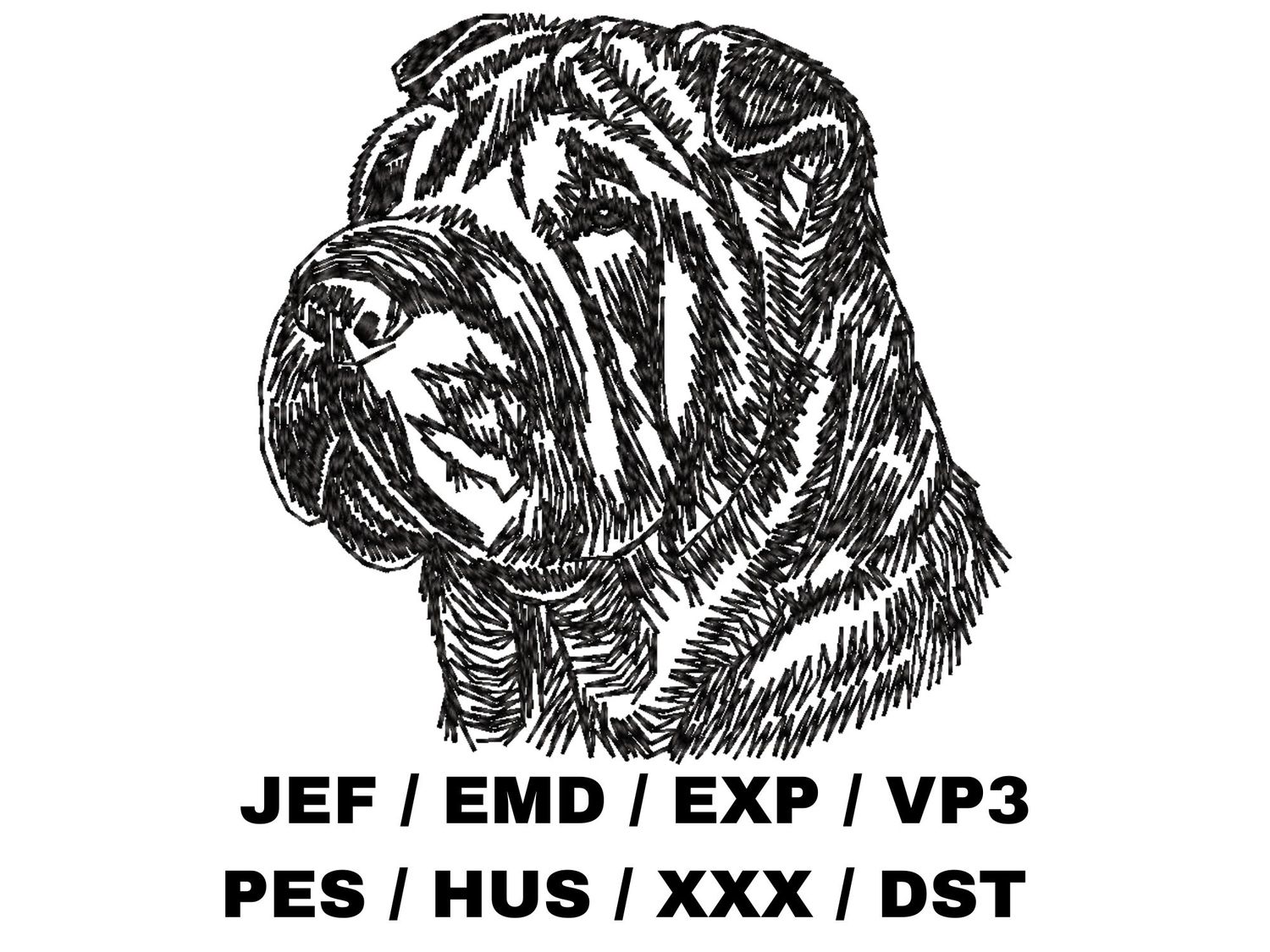 Chinese Shar-Pei Outline
