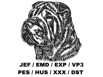 Chinese Shar-Pei Outline