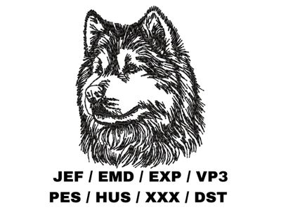 Alaskan Malamute Outline