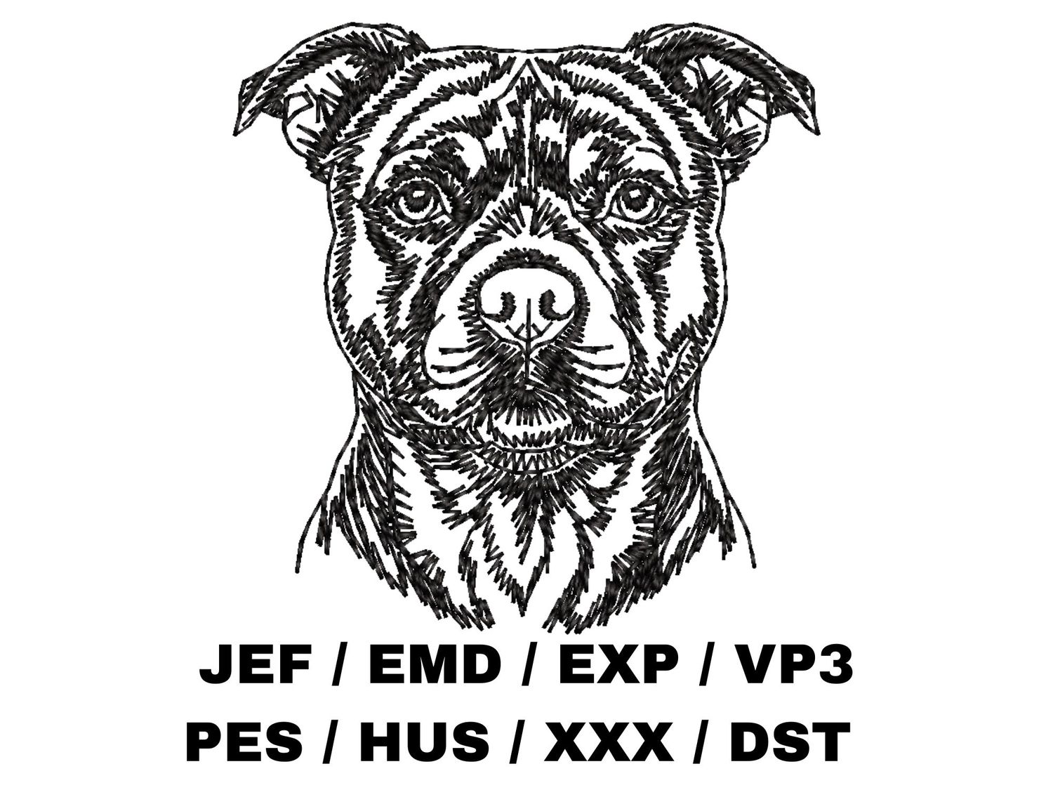Staffordshire Bull Terrier Outline
