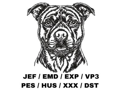 Staffordshire Bull Terrier Outline