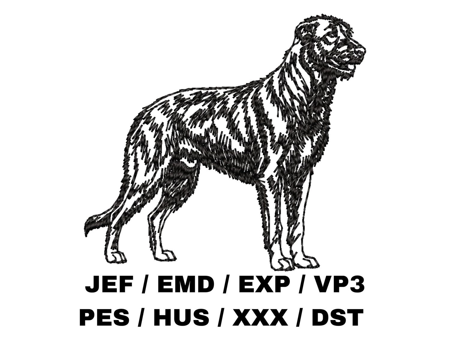 Irish Wolfhound Outline - Full Body