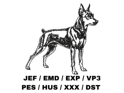 Miniature Pinscher Outline - Full Body
