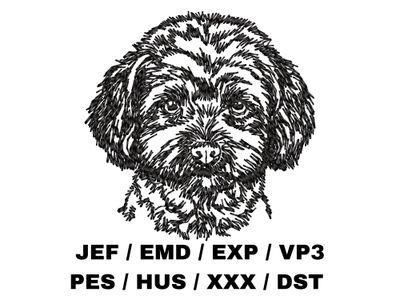 Bichpoo / Poochon Outline
