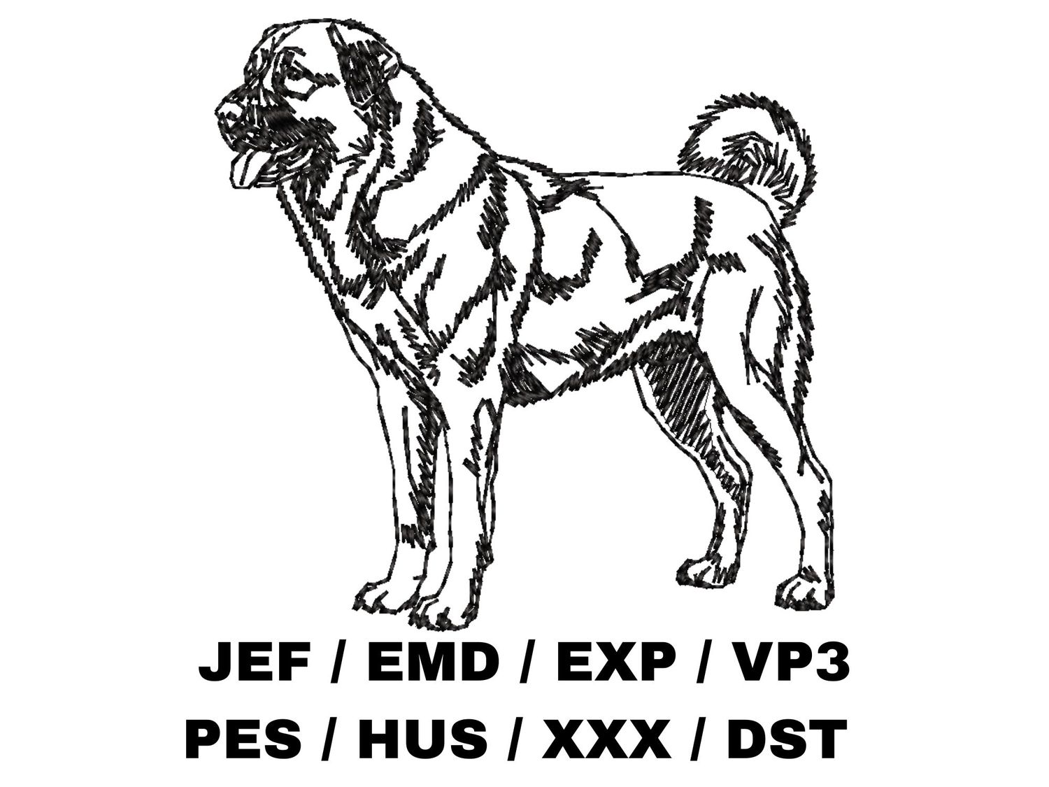 Anatolian Shepherd Dog Outline - Full Body