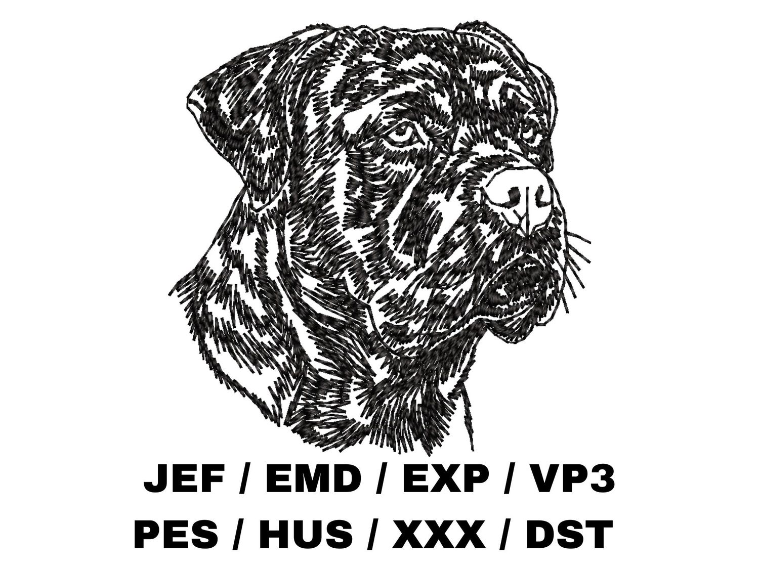 Dogue de Bordeaux Outline