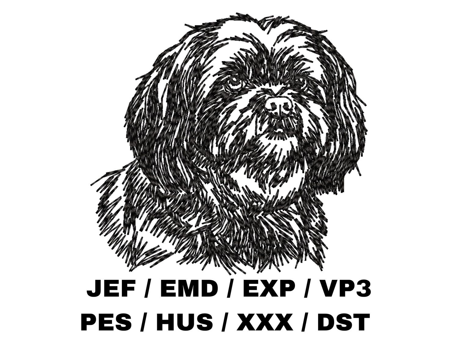 Lhasa Apso Outline