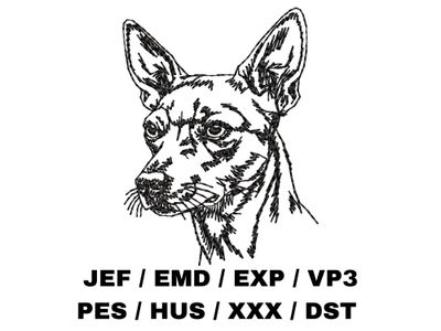 Rat Terrier Outline